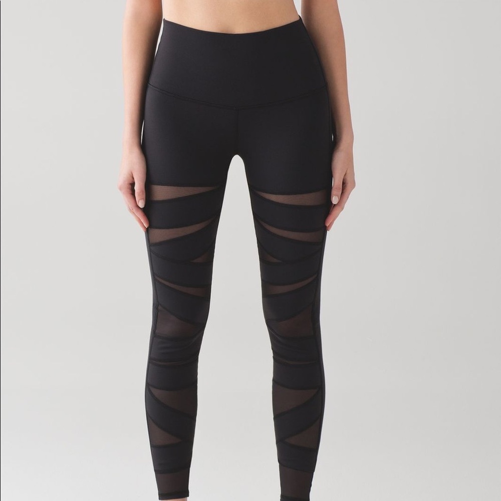 Lululemon High Rise Tech Mesh Leggings